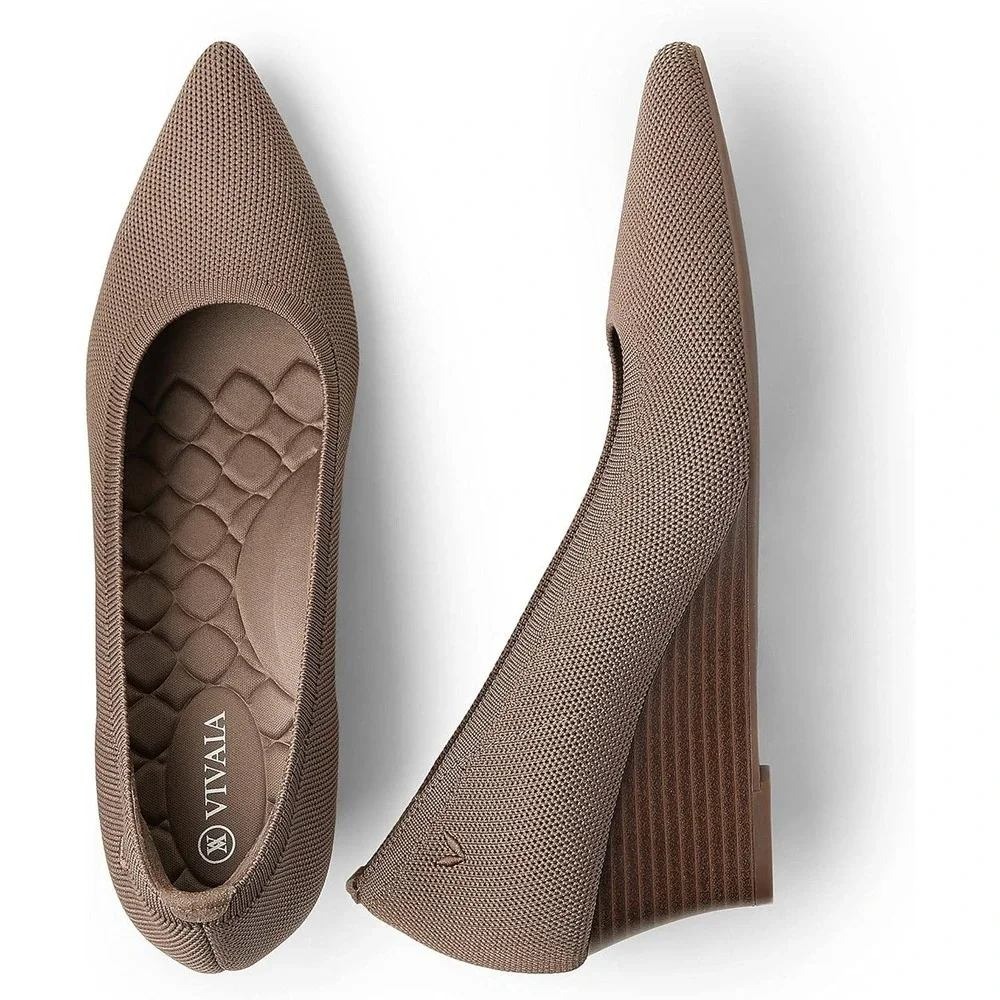 VIVAIA NEW $179 Aria Wedge 2.0 Women's Pointed Toe Shoes Comfortable Heels 10